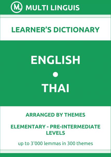 English-Thai (Theme-Arranged Learners Dictionary, Levels A1-A2) - Please scroll the page down!